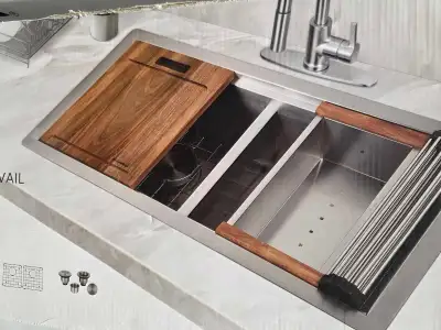 Moorefield Francois Kitchen Sink Workstation, View more
