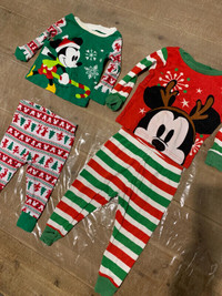 Baby Christmas Mickey Pajamas 9-12 and 12-18