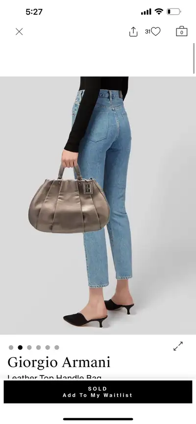 Giorgio Armani leather bag, View more
