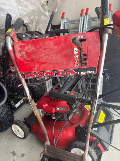 I have some Honda snowblower parts. HS80 handle bars with all cables and chassis attached. I believe...
