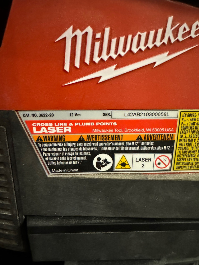 Milwaukee laser  in Power Tools in Hamilton - Image 3