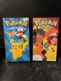 Pokemon vhs cassette tapes