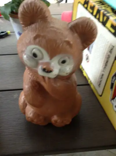 Blow Mold Teddy Bear Piggy bank for sale, View more
