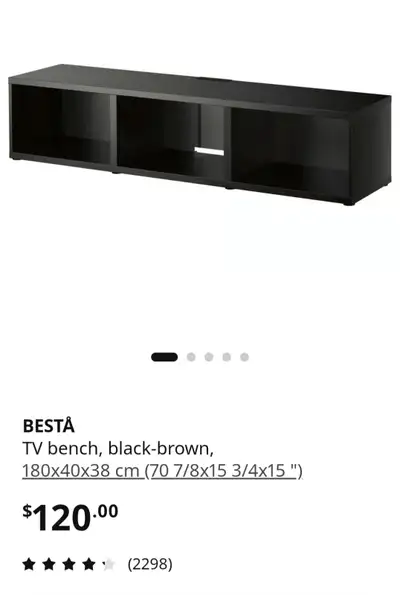 IKEA BESTA TV Bench, View more