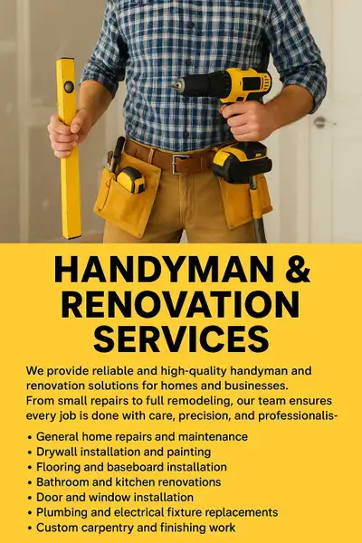renovation and handyman services, View more