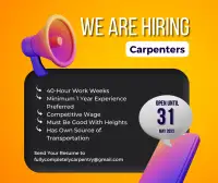 Carpenters Wanted