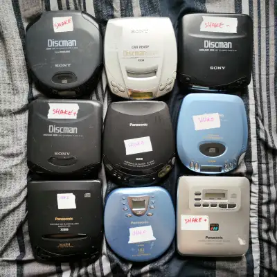 Sony or PANASONIC CD Disc Portable Music Player Discman Walkman 《 $40 EACH 》 【 WORKING FINE WHEN STI...