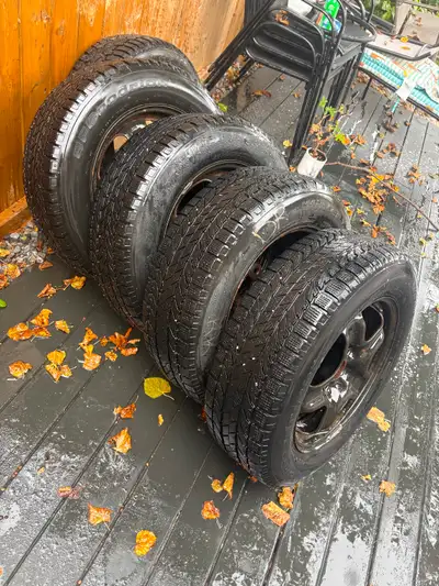 Winter tires 225/65/R17….. taken from gmc terrain ..BFGoodrich winter slalom $500 obo