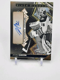 2020-21 UD Black Diamond John Gibson auto /25 Auto SSP