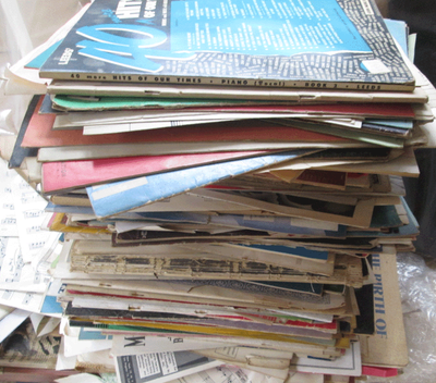 4 boxes of music books,charts, mostly 80's jazz,contemporary, View more