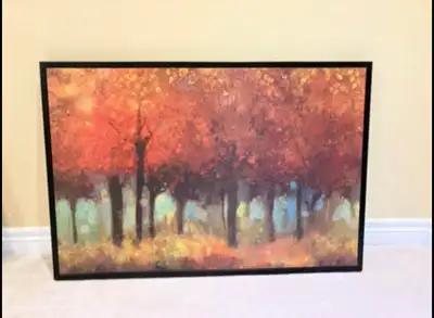 Framed Autumn Forest Wall Art – Wood Panel & Solid Wood Frame, View more