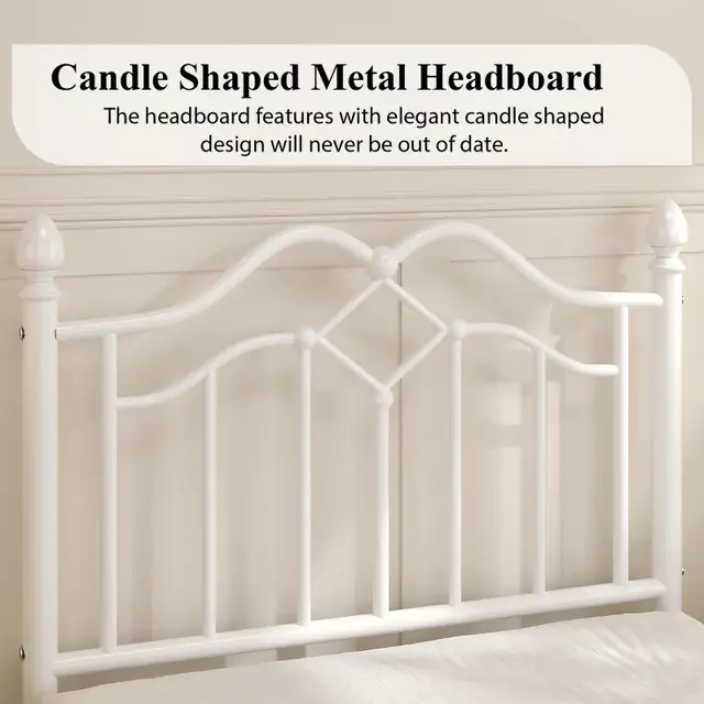 Twin Bed Frame with Headboard and Footboard Metal in Beds & Mattresses in City of Toronto - Image 5