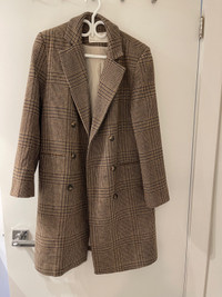 Oak+Fort long plaid coat (XS - oversized fit)