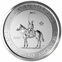 Pièce argent/silver RCMP 2020 2 oz .9999 RCM