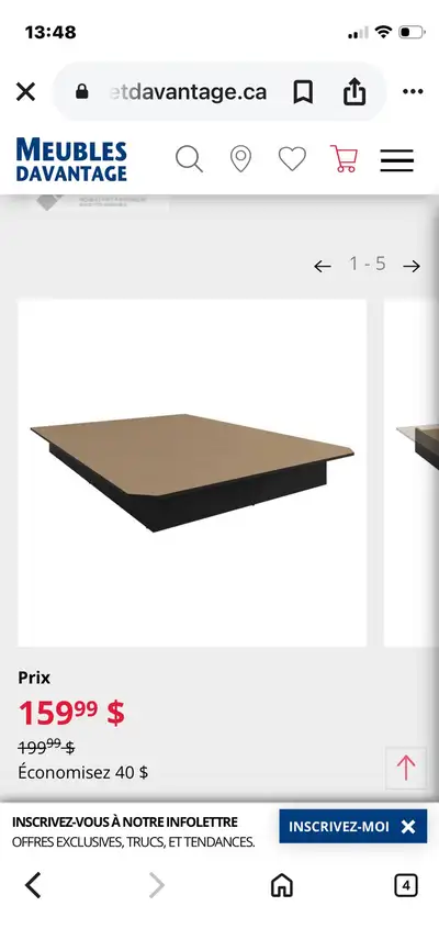 plate forme lit double, View more