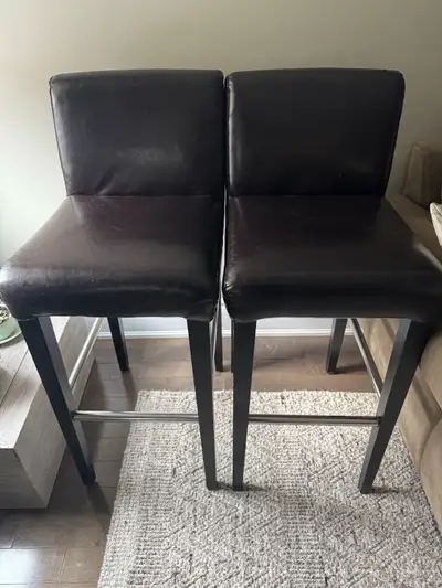 Two bar height stools - both for $60, View more