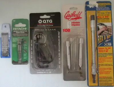 DRILL BITS, MAGNETIC NUTSETTER BIT, HEX KEY SET and more, View more