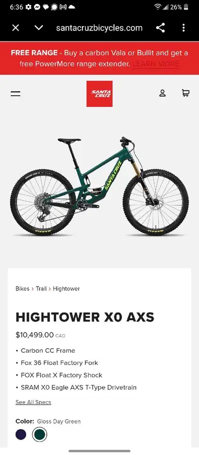 santa cruz hightower full suspension mountain bike, View more