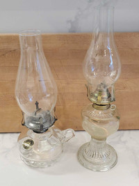 Small glass antique lanterns