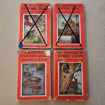 THORNTON W. BURGESS BEDTIME STORY-BOOKS - circa 1960, 2 left, View more