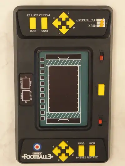 VINTAGE ENTEX FOOTBALL 3 ELECTRONIC HANDHELD GAME, View more