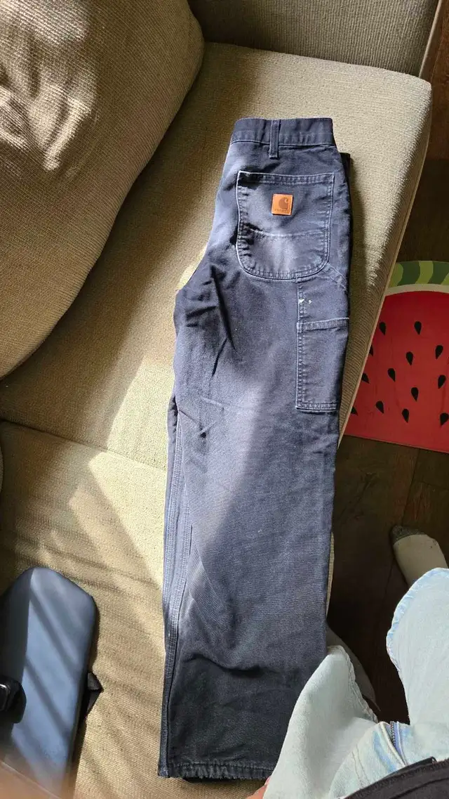 Carhartt B111-BLK Original Fit Work Pants - Black, Size 34x30