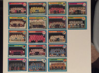 1979-80 OPC (O-Pee-Chee) "TEAM CL" hockey cards, qty 17, G/VG