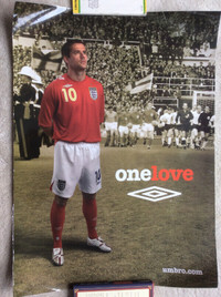 Vintage Michael Owen #10 Umbro Soccer Poster – onelove