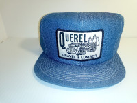 Vintage Querel Gravel & Lumber Denim NEW Cap Hat