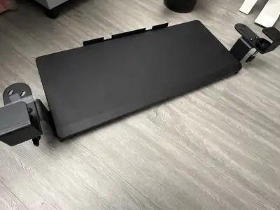 Sliding desk keyboard tray, View more