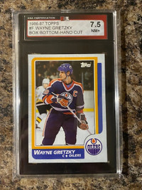 1986 Wayne Gretzky Topps Box Bottom KSA 7.5 Centered & Stunning