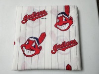 Vintage 1996 MLB Cleveland Indians twin size sheet made USA