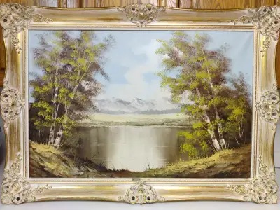 Beautiful antique listed artist Ernest Neuhold oil painting., View more