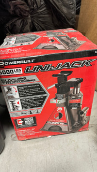 New neuf jack Powerbuilt unijack 6000lbs 130$