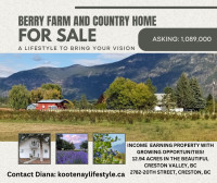 Berry Farm & Country Home For Sale