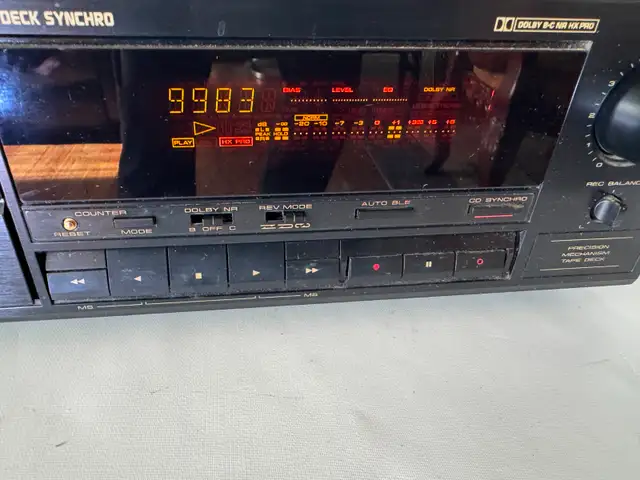 Pioneer CT-S609R Stereo Dolby B/C HX Pro Cassette Deck Serviced