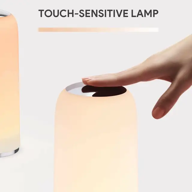 AUKEY Touch Control LED Lamps (2) for bedside tables - Like NEW! in Indoor Lighting & Fans in City of Toronto - Image 4