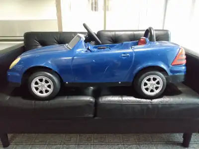 PEDAL CAR TOY MERCEDES BENZ from TT TOYS TOYS Made in Italy 47"L x 21"W x 19"H. The cockpit is 12"wi...