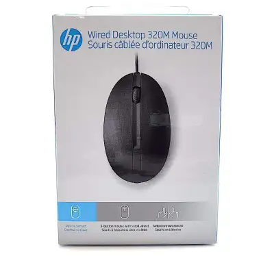 NEW--unopened still in original box--HP Wired Desktop 320M Mouse, View more