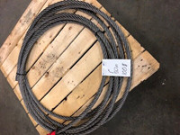 steel cable /   cable d'acier 3/4 or 7/8 or 1''   50'