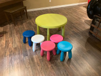 IKEA kids plastic table and chairs 