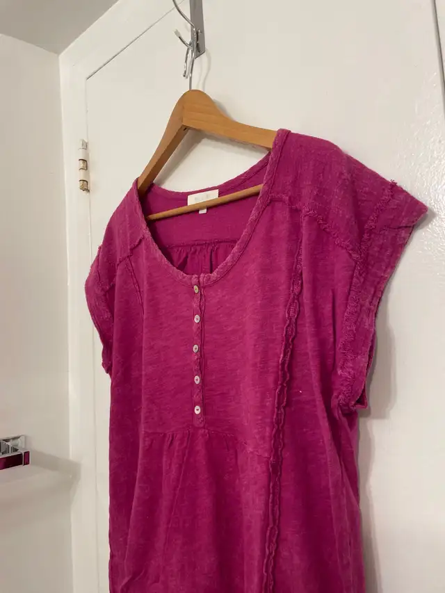 Pink Button Shirt (L)63008305937537121