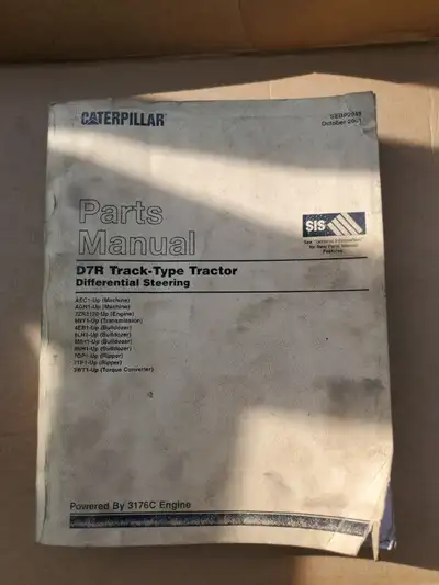 Equipment Parts Books Cat D7R Parts Book For Serial Number's AEC1-Up, AGN1-Up $175 Volvo PL4809D Par...