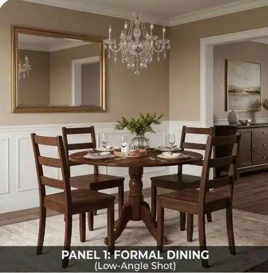 HOT DEAL 5-Piece Round Dining Table Set – 4 Chairs – Modern S in Dining Tables & Sets in Ottawa - Image 3