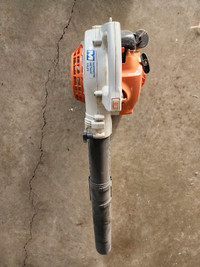 Stihl BG55 blower with vacuum attachment