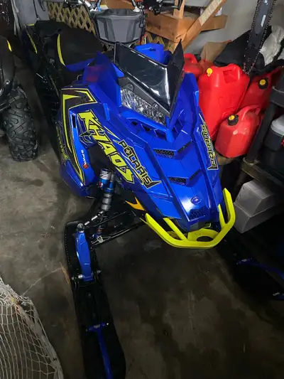 2021 RMK Khaos 155” track 1320miles Cover, drive belt, track belt, handlebar belt, other items such...