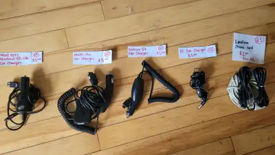 VARIETY OF CHARGERS AND CORDS UNSURE IF THEY WORK. KELLIGREWS PI, View more