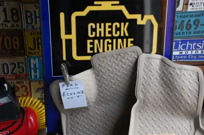 HUSKY FLOOR MATS ( used for 2 months only ) will fit ford vans and class C MOTOR HOMES ( paid $ 140....