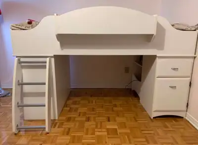 Loft twin bed with mattress , View more