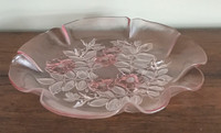Fancy Glass Shallow Serving Dish